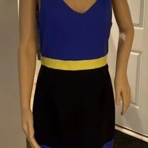 Cynthia Rowley color block bodycon racer back Dress